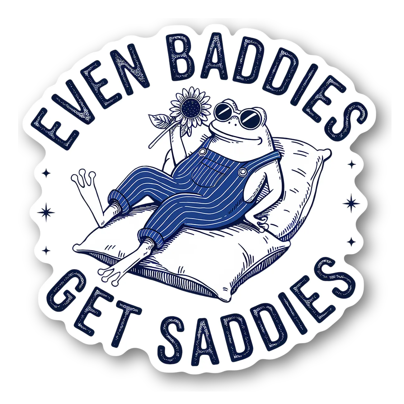 Chill Frog with Sunflower Magnet