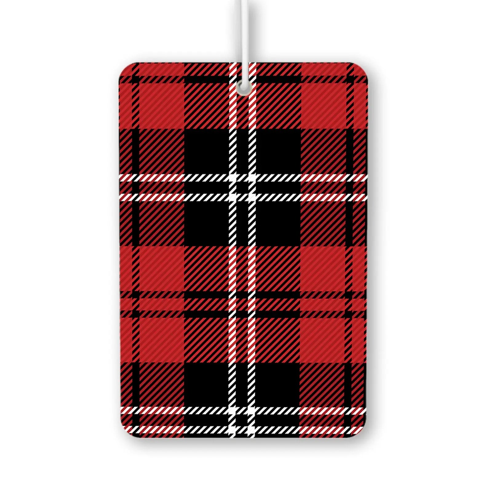 Classic Red and Black Plaid Air Freshener