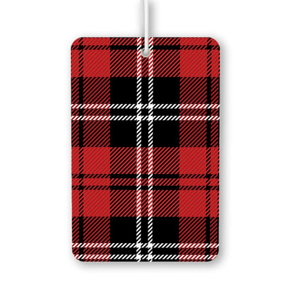 Classic Red and Black Plaid Air Freshener