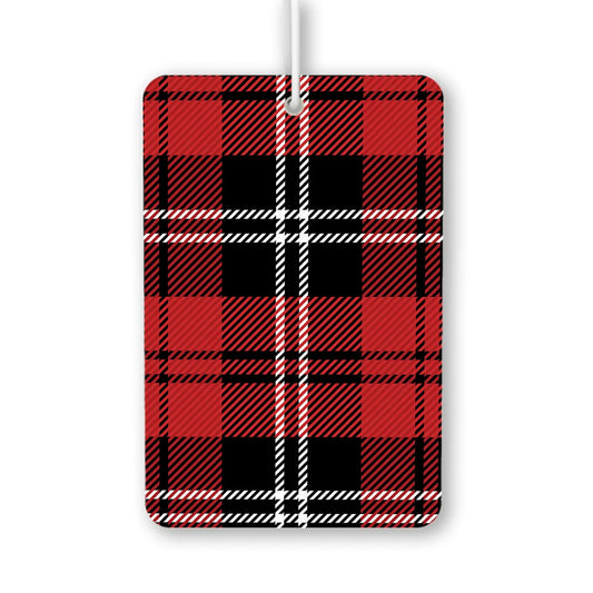 Classic Red and Black Plaid Air Freshener