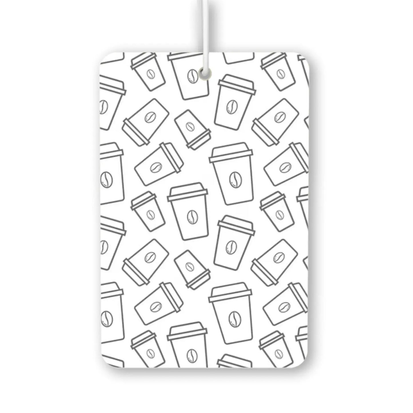 Coffee Cup Pattern Air Freshener