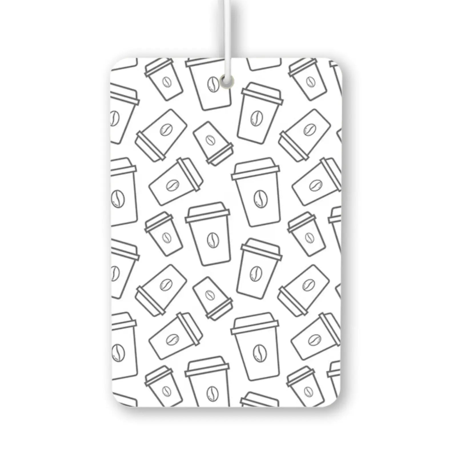 Coffee Cup Pattern Air Freshener
