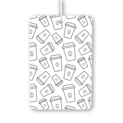 Coffee Cup Pattern Air Freshener