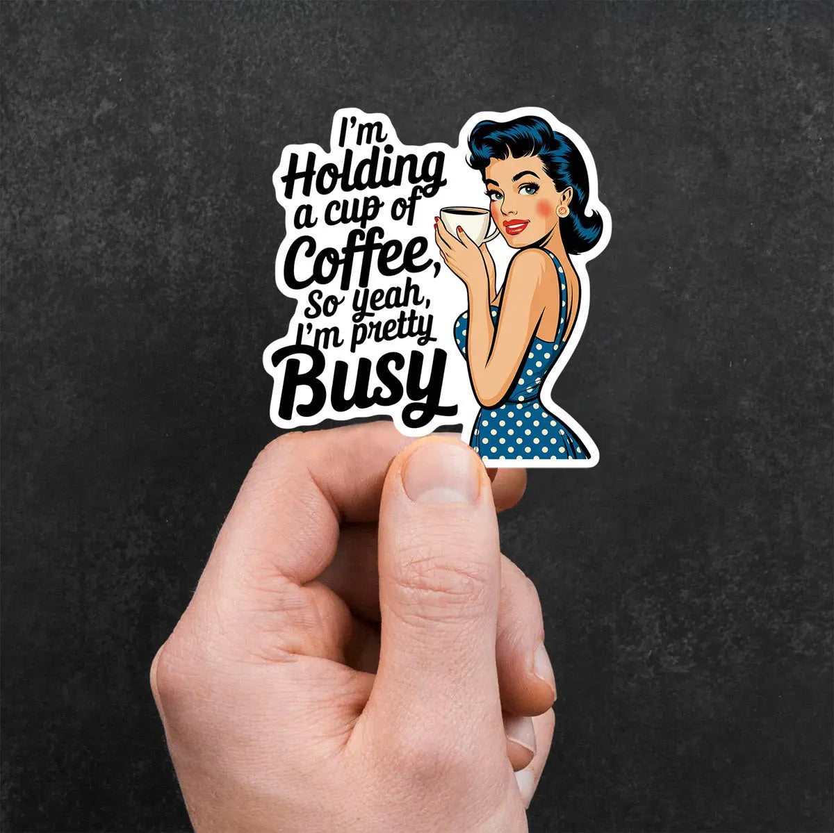 Coffee Lover's Busy Sticker