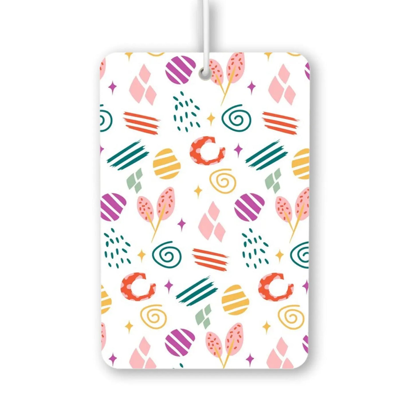 Colorful Abstract Pattern Air Freshener