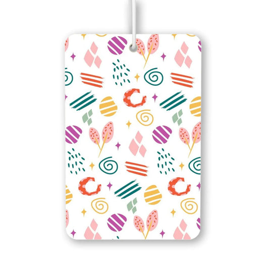 Colorful Abstract Pattern Air Freshener