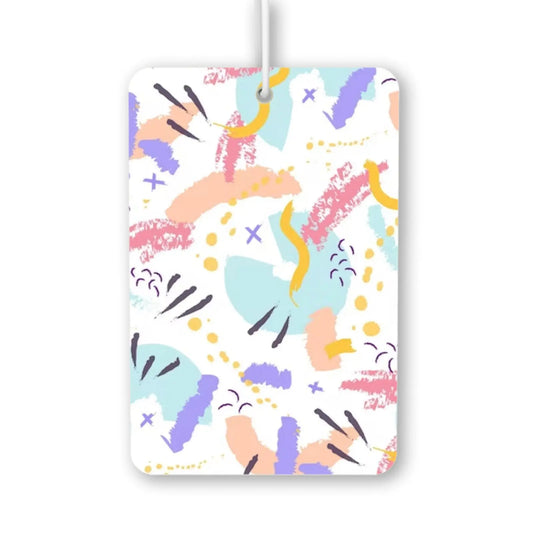 Colorful Abstract Pattern Air Freshener