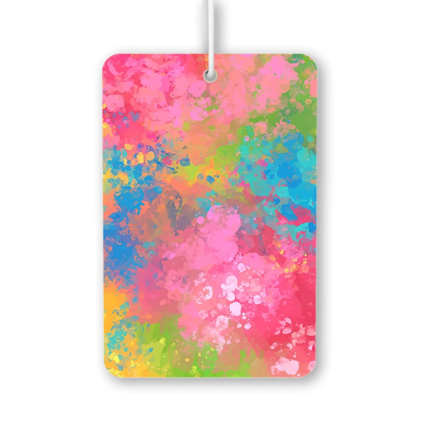 Colorful Abstract Splash Air Freshener