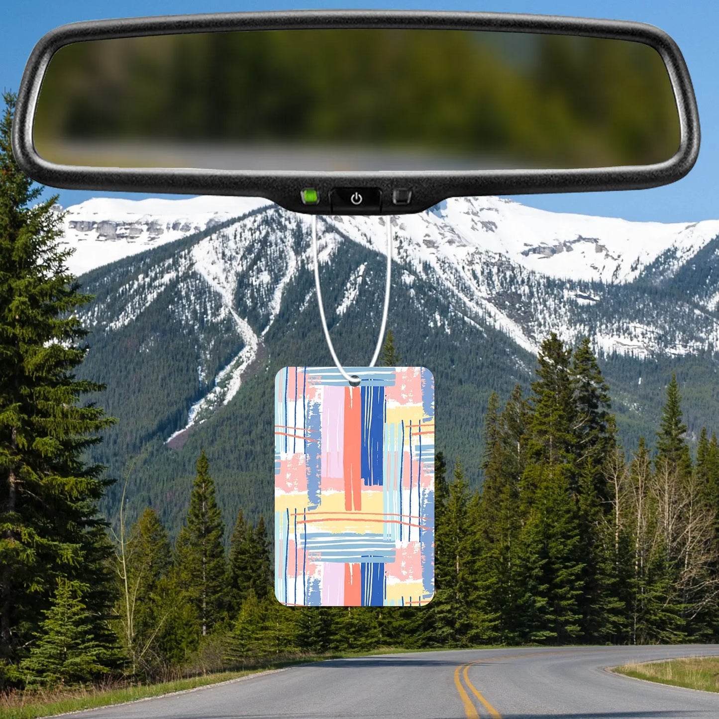 Colorful Abstract Stripes Air Freshener