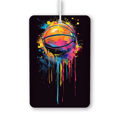 Colorful Basketball Splash Art Air Freshener