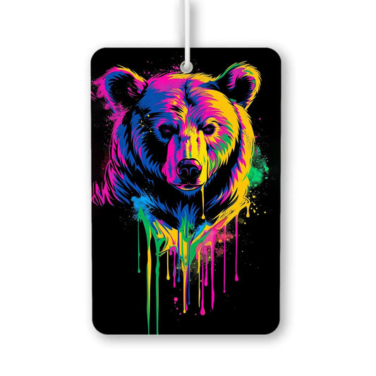 Colorful Bear Art Air Freshener