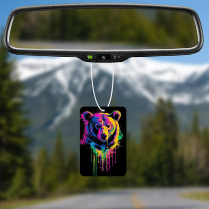 Colorful Bear Art Air Freshener