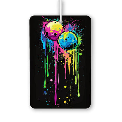 Colorful Bowling Balls Art Air Freshener