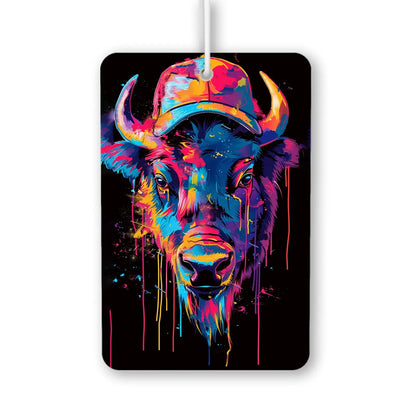 Colorful Buffalo Head Air Freshener