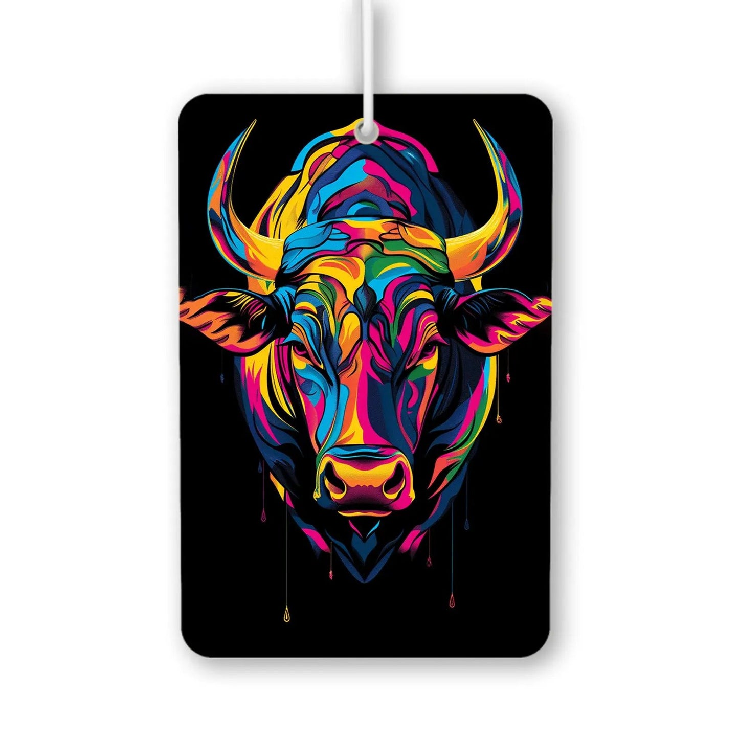Colorful Bull Head Art Air Freshener