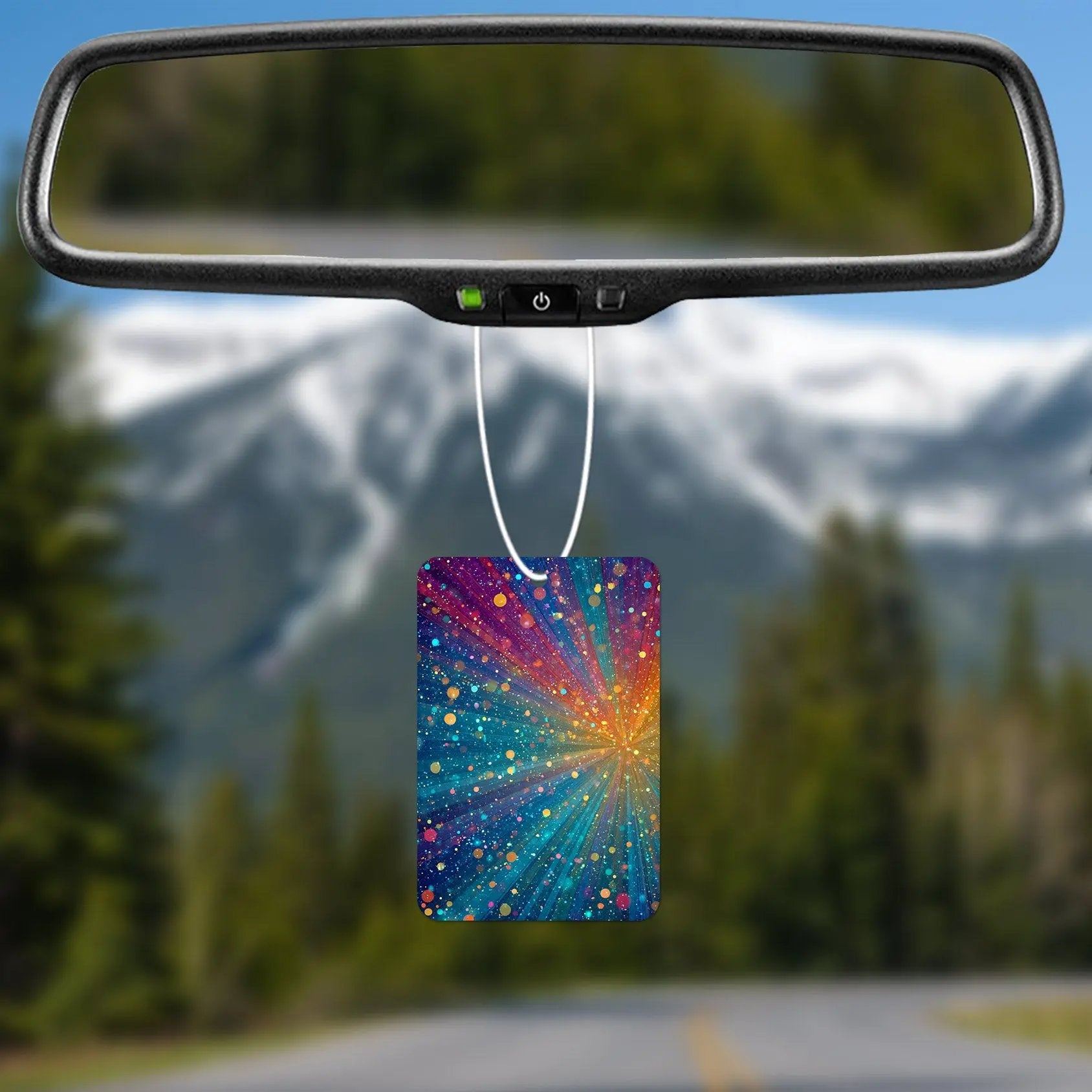 Colorful Burst Pattern Air Freshener
