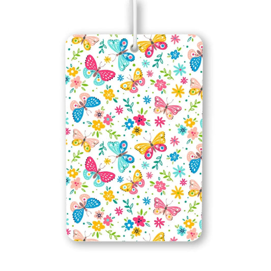Colorful Butterfly Floral Air Freshener