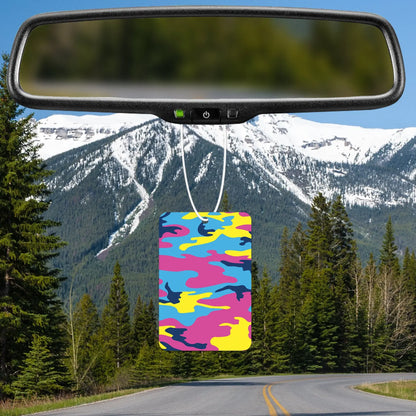 Colorful Camo Air Freshener