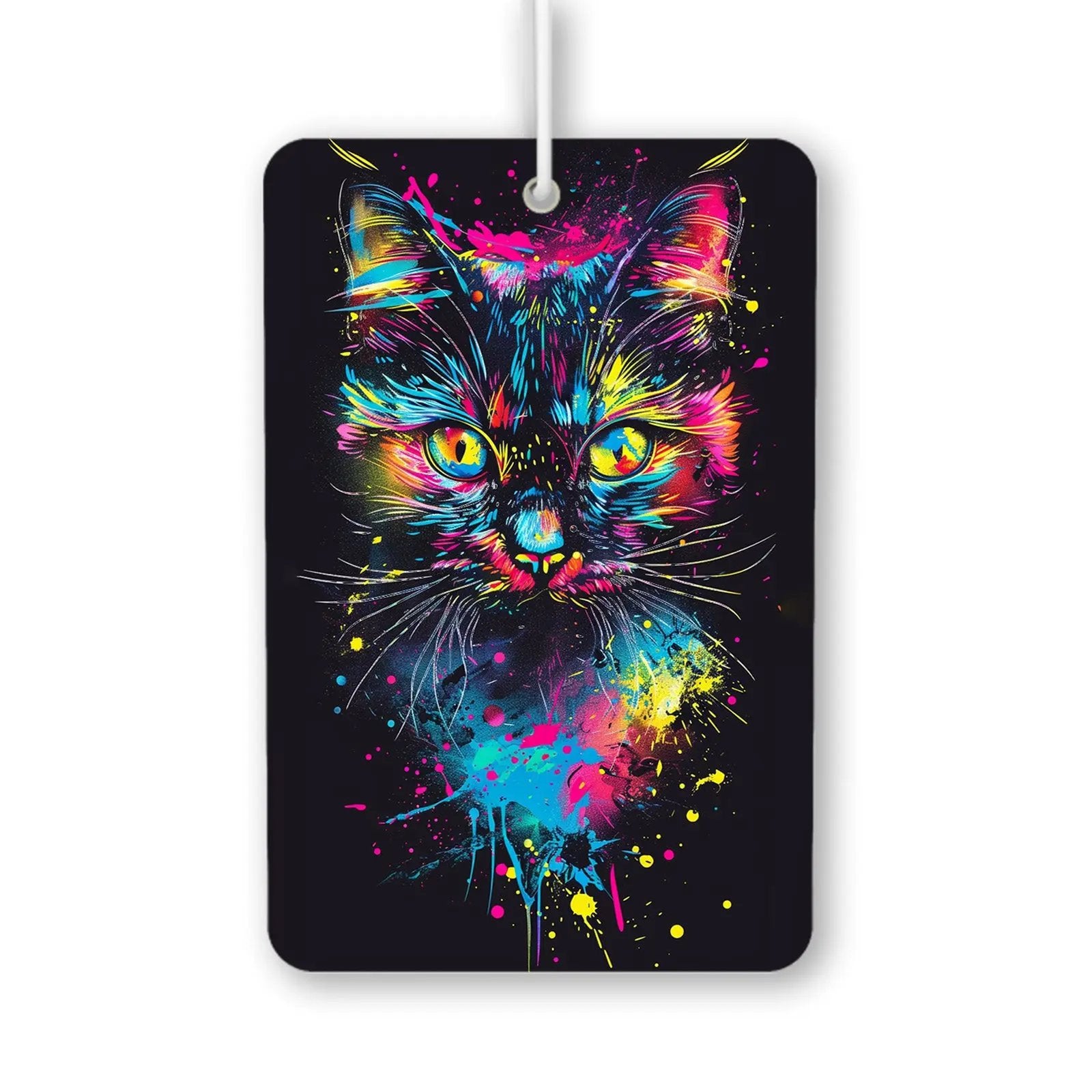 Colorful Cat Art Air Freshener