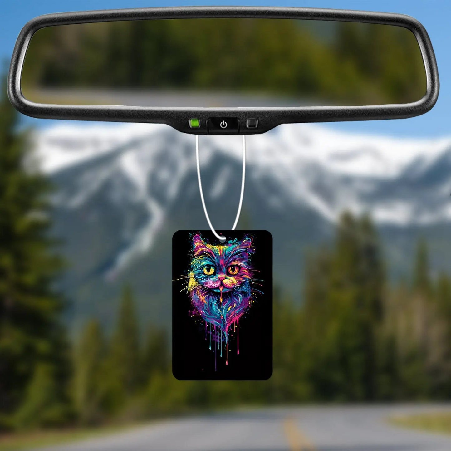 Colorful Cat Face Air Freshener