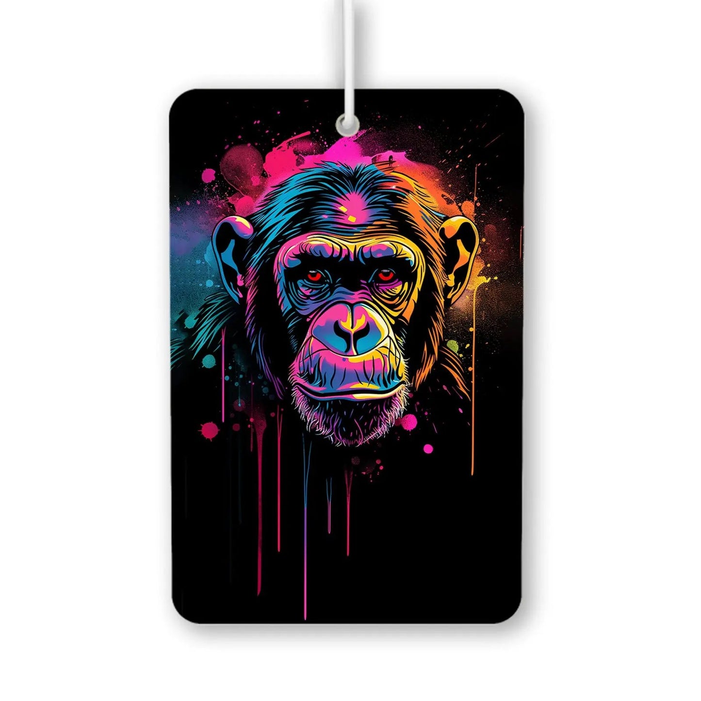 Colorful Chimpanzee Air Freshener