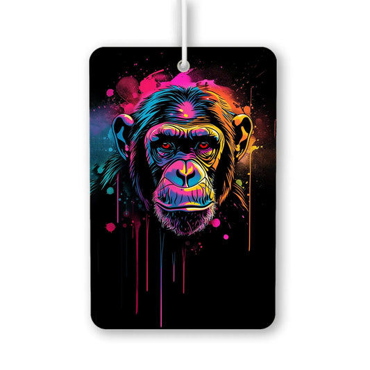 Colorful Chimpanzee Air Freshener