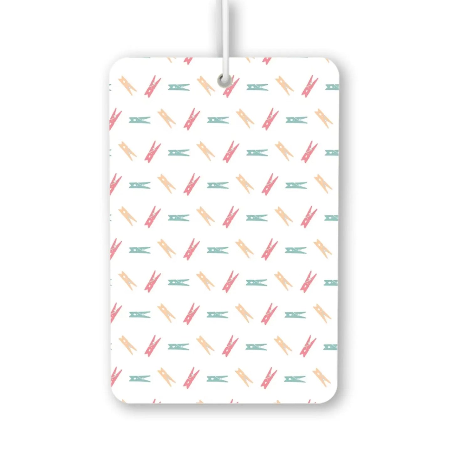 Colorful Clothespins Pattern Air Freshener