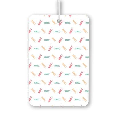 Colorful Clothespins Pattern Air Freshener