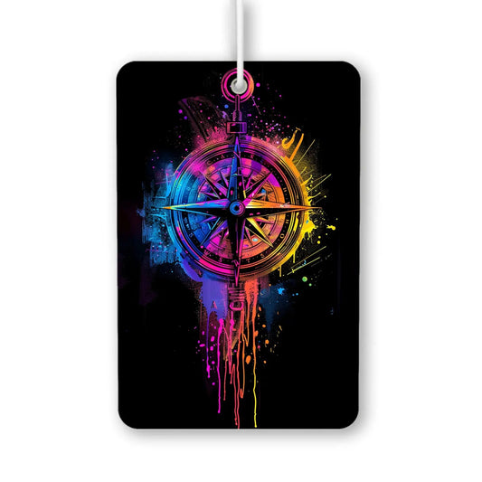 Colorful Compass Design Air Freshener