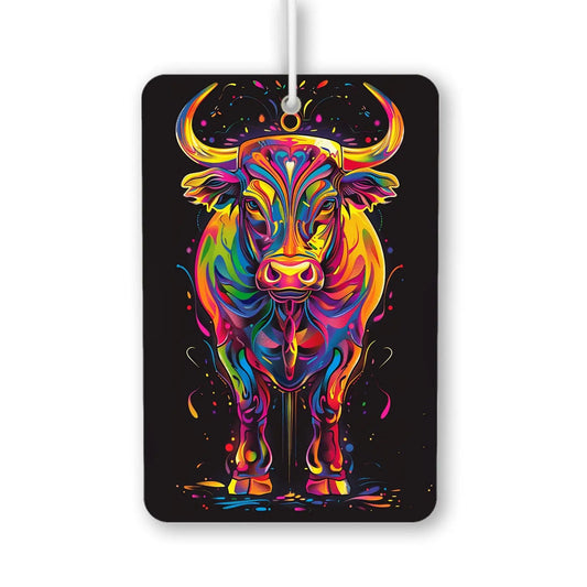Colorful Cow Art Air Freshener