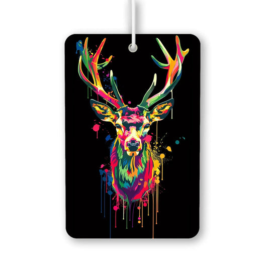 Colorful Deer Head Art Air Freshener
