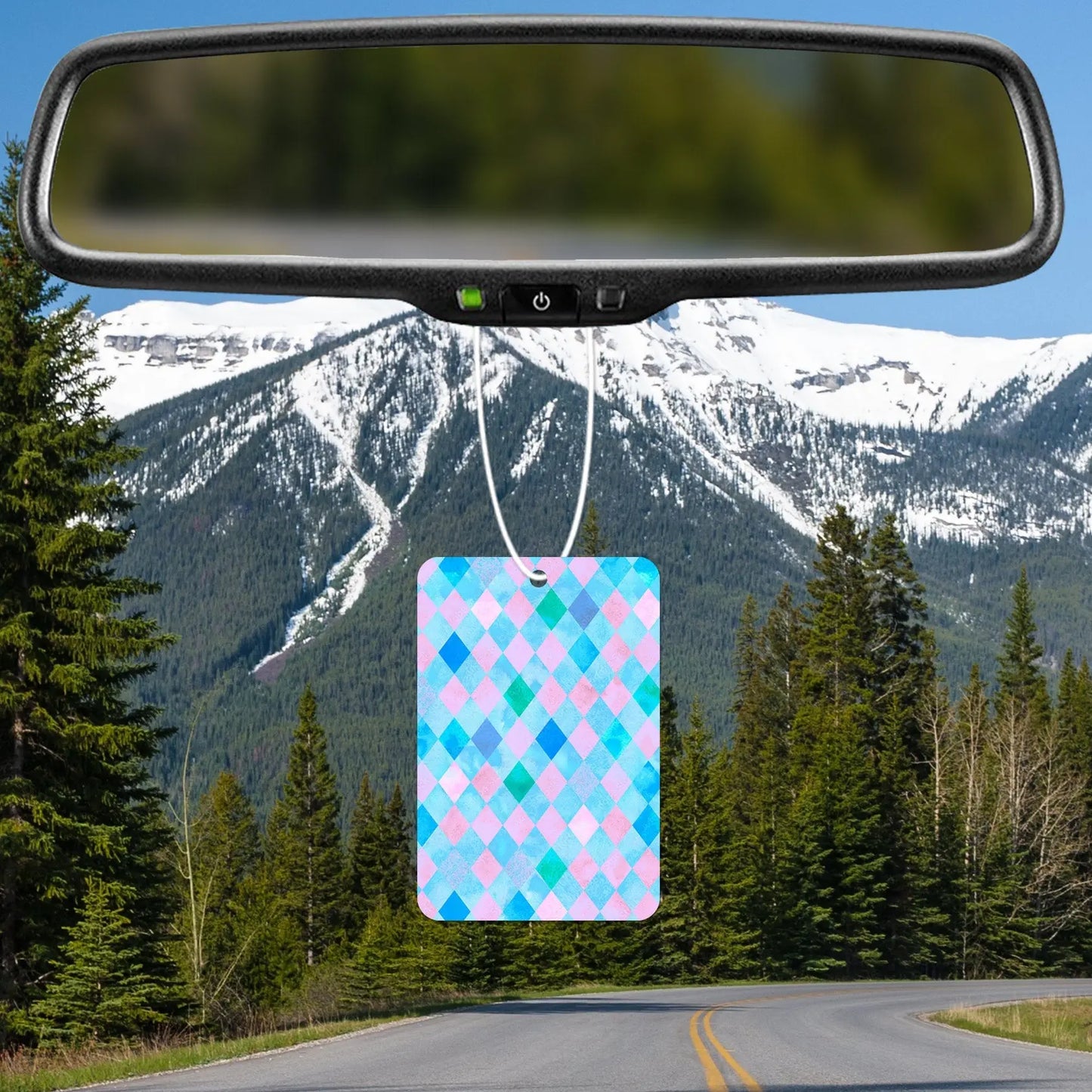Colorful Diamond Pattern Air Freshener