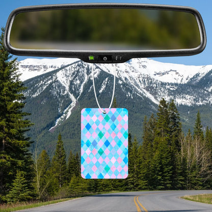 Colorful Diamond Pattern Air Freshener