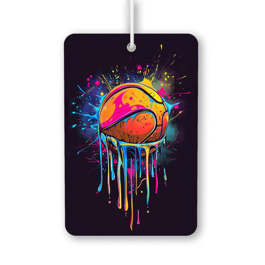 Colorful Dripping Basketball Air Freshener