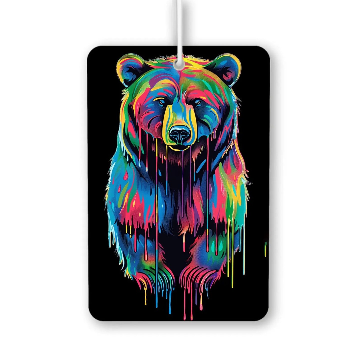Colorful Dripping Bear Air Freshener