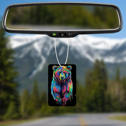 Colorful Dripping Bear Air Freshener