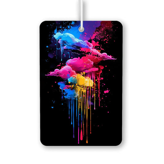 Colorful Dripping Clouds Air Freshener