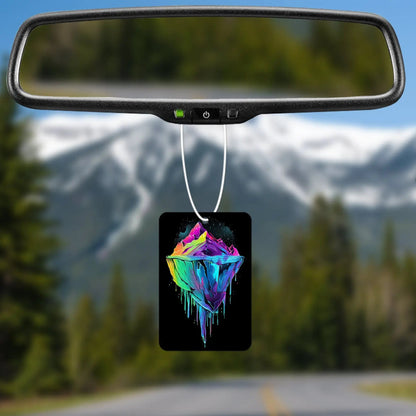 Colorful Dripping Mountain Air Freshener
