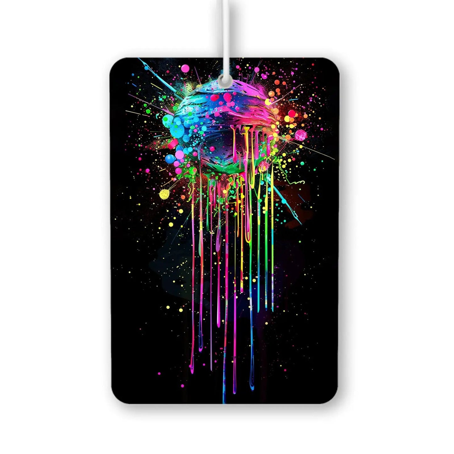 Colorful Dripping Paint Planet Air Freshener