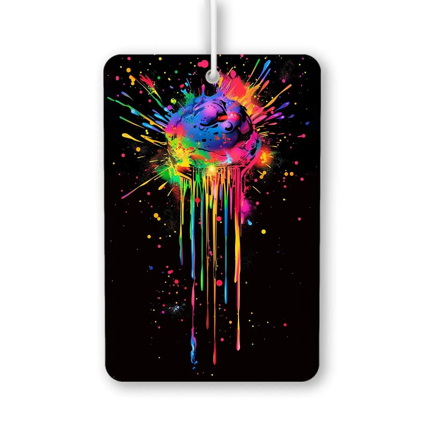 Colorful Dripping Paint Splash Air Freshener