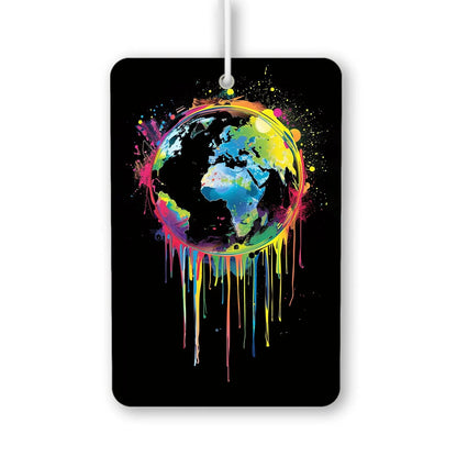 Colorful Dripping World Air Freshener