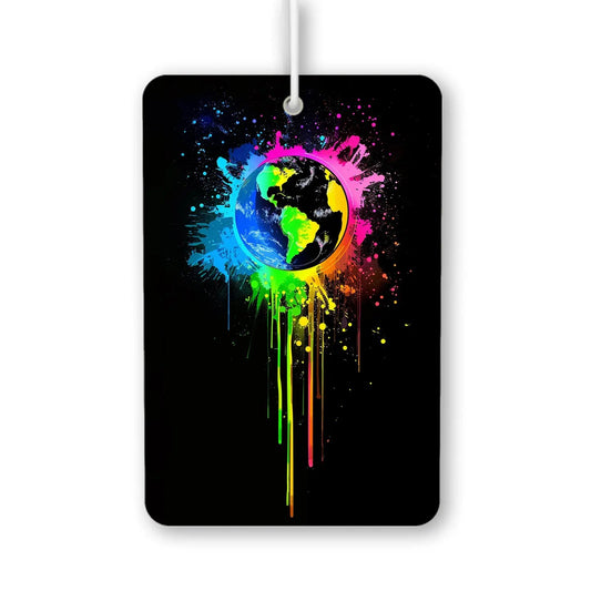Colorful Earth Splash Air Freshener