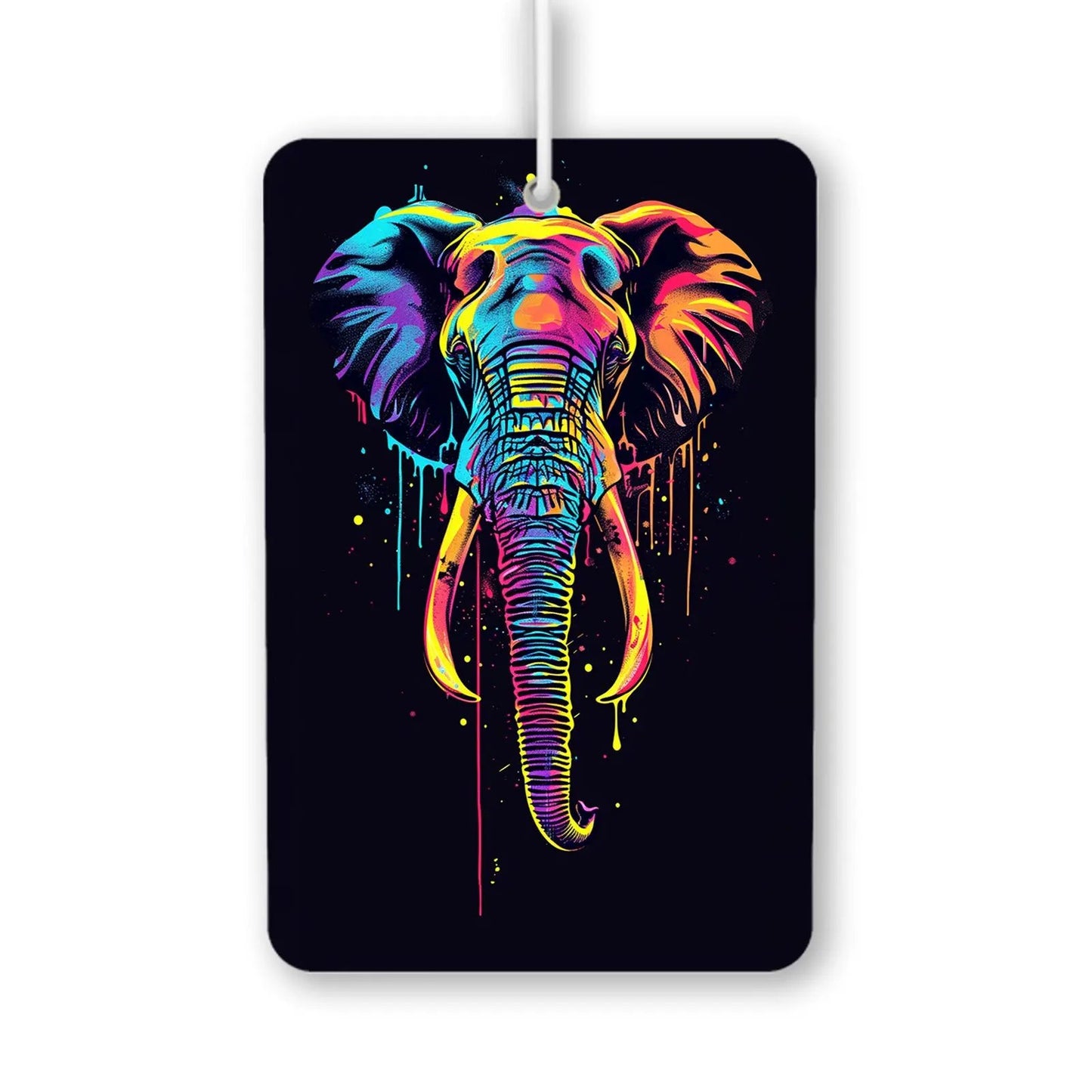 Colorful Elephant Art Air Freshener