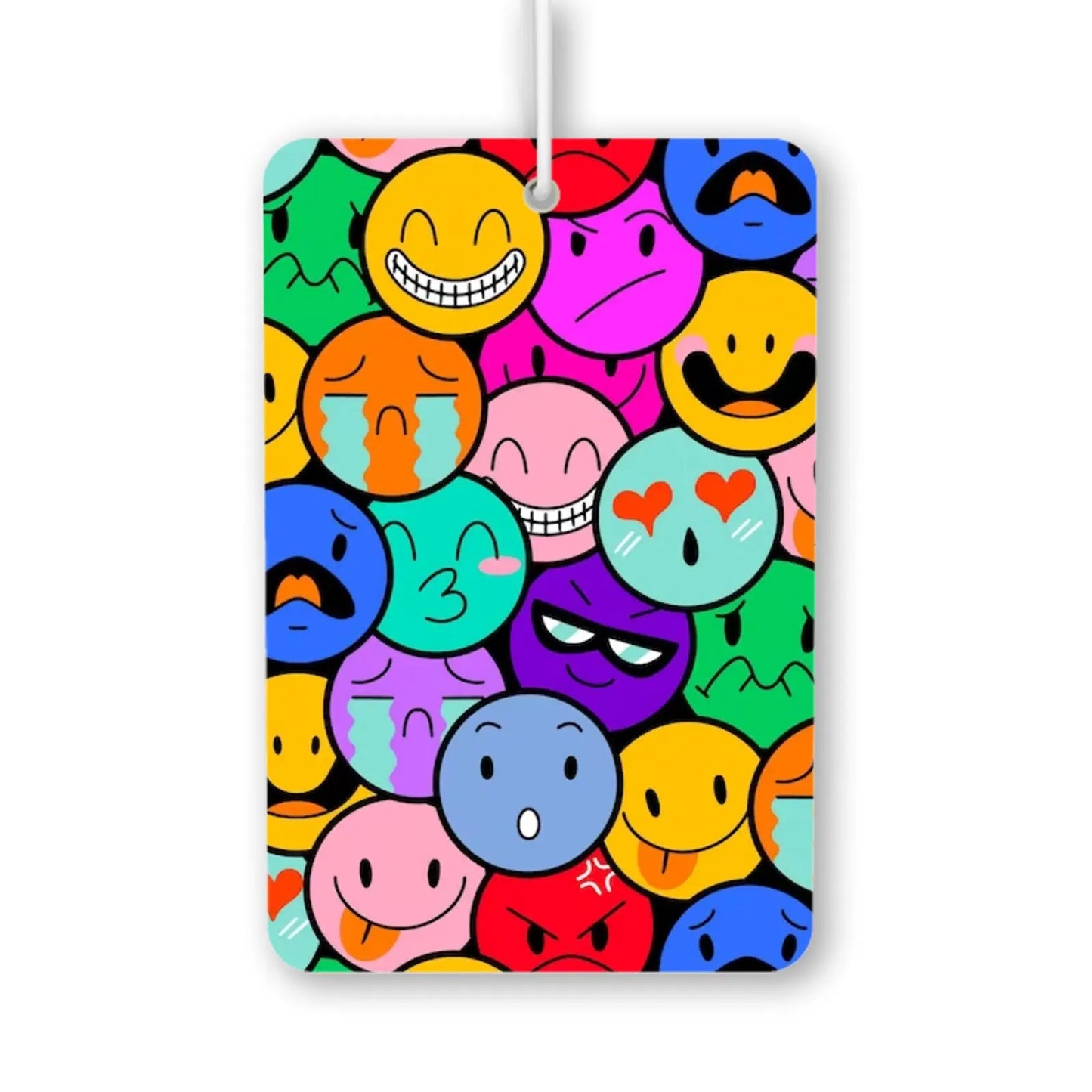 Colorful Emoji Faces Air Freshener