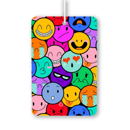 Colorful Emoji Faces Air Freshener