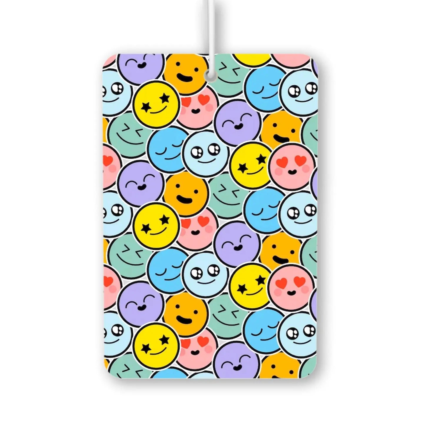 Colorful Emoji Pattern Air Freshener