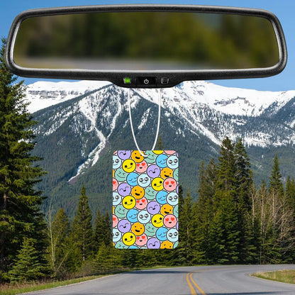 Colorful Emoji Pattern Air Freshener