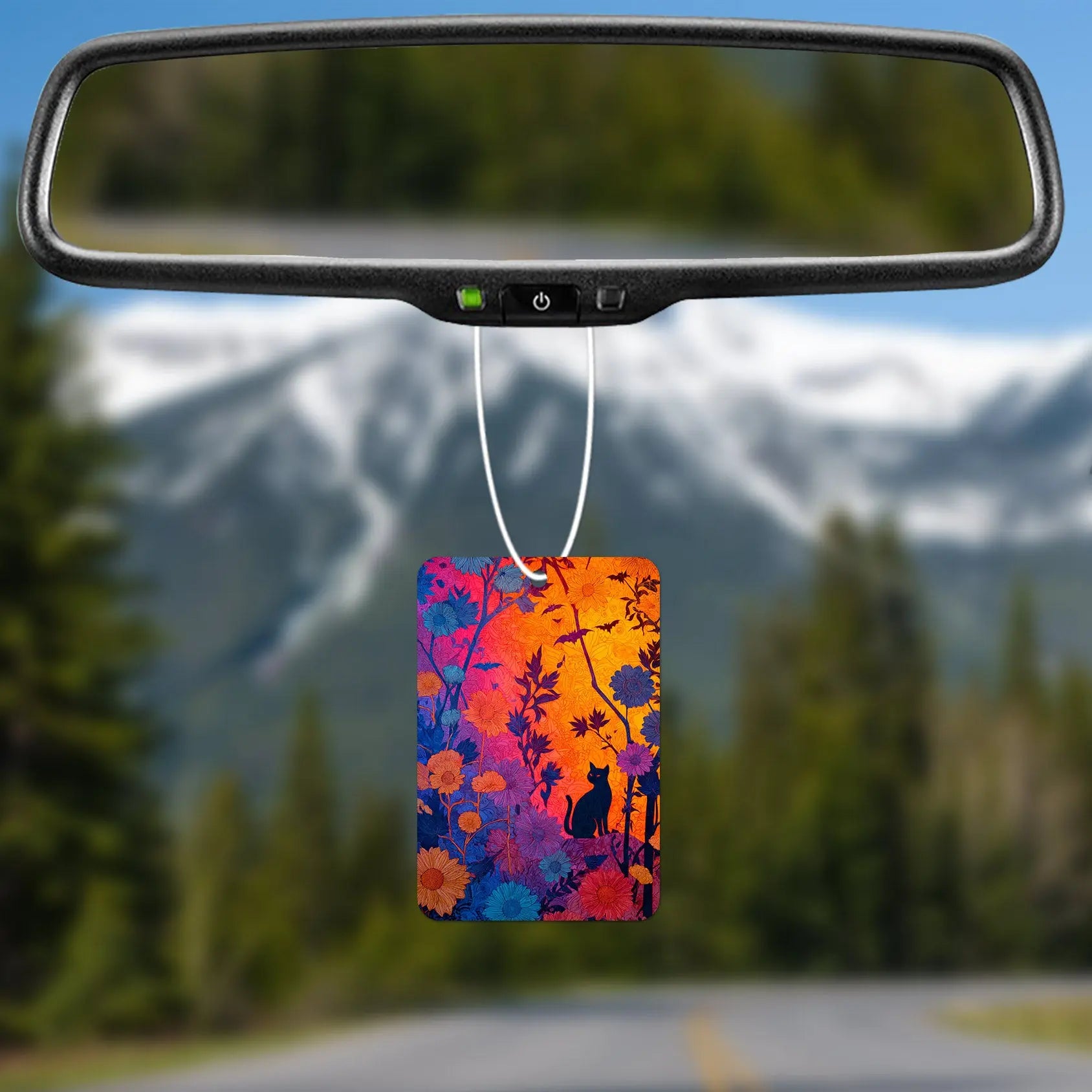 Colorful Floral Cat Air Freshener