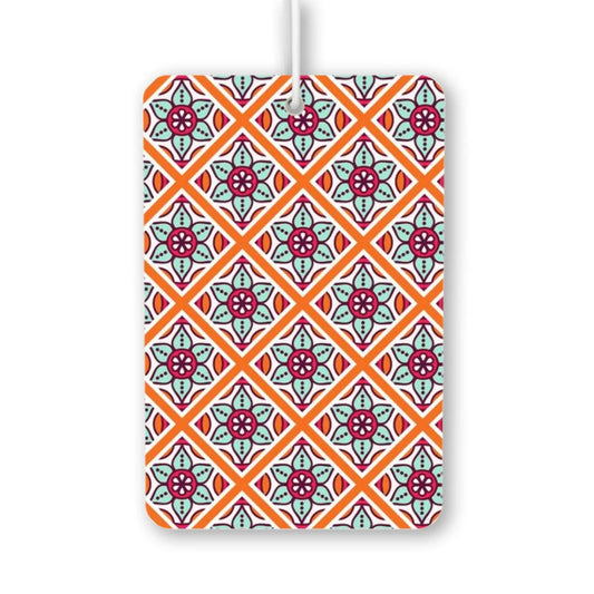 Colorful Floral Pattern Air Freshener