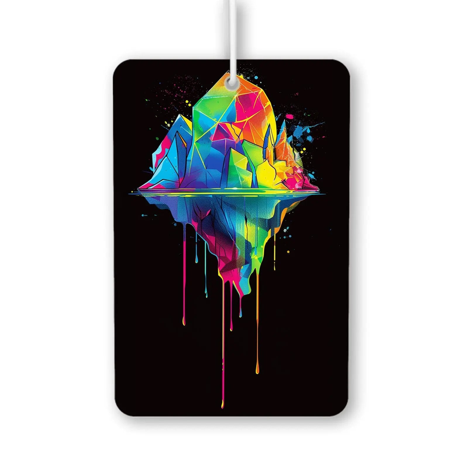 Colorful Geometric Iceberg Air Freshener